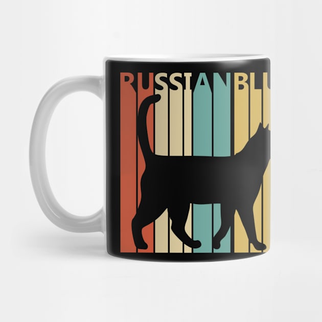 Vintage Russian Blue Cat Owner Gift by GWENT